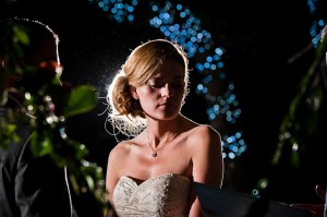 Dramatic-outdoor-evening-night-time-ceremony-bride-lights-dark