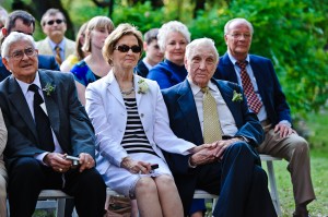 bride-family-sitting-watching-wedding-ceremony