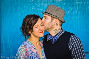 Couple-Kissing-Blue-Door