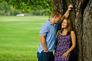 Zilker-Park-Engaged-Couple-by-tree