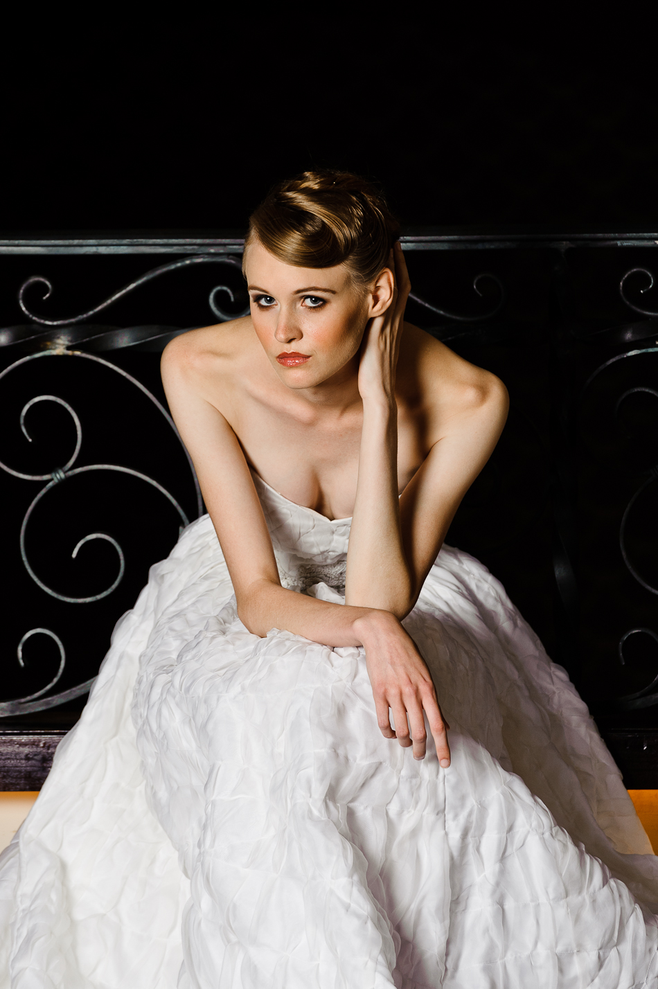 Gilda Grace Wedding Dress photoshoot at the Driskill Hotel