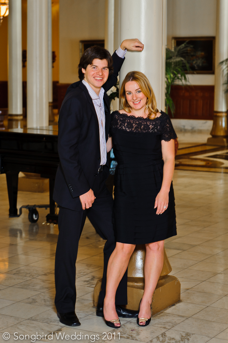 Songbird Weddings Engagement session at the Driskill Hotel