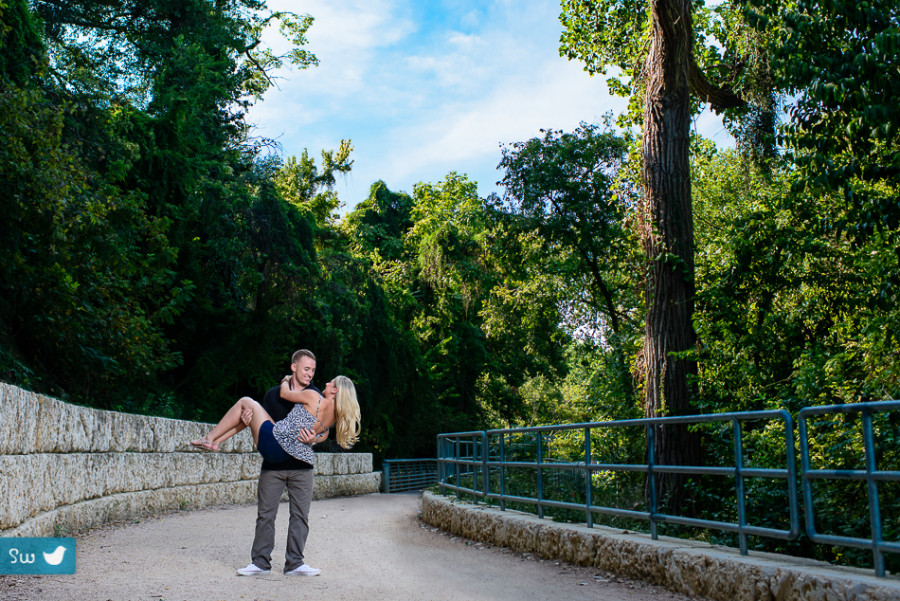 Enagement Photography on the Boardwalk in Austin