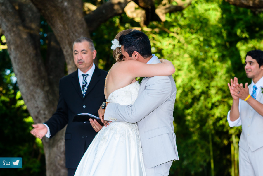 embrace ceremony Austin Wedding Photographer