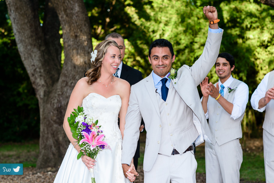 excited groom wedding photography in austin