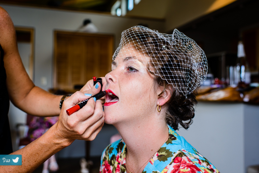 Portrait of bride with Nars lipstick at Montesino Ranch by austin wedding photographer