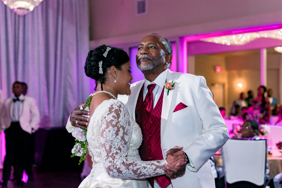 austin wedding photographers capture father daughter dance, african american wedding