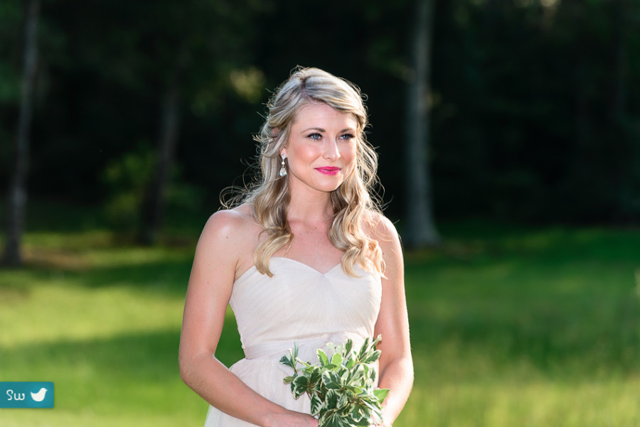 outdoor ceremony with bridesmaid by Austin wedding photographers