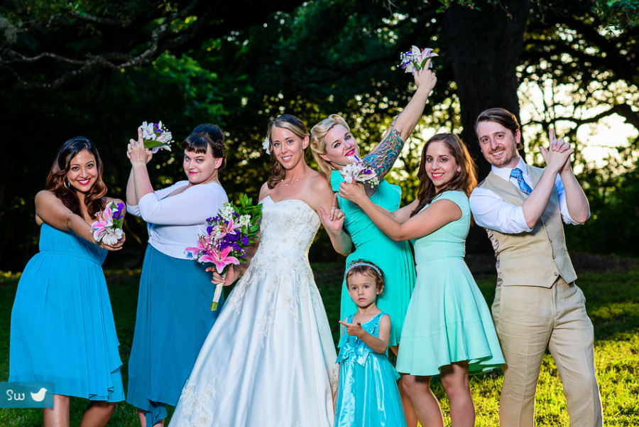 portrait bridesmaids Austin Wedding Photographer