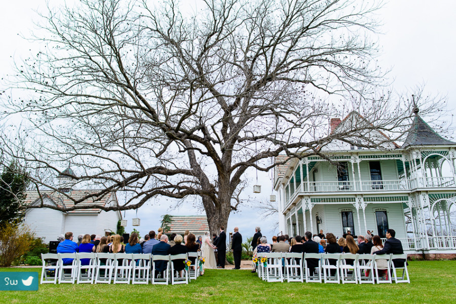 Ceremony by Austin Wedding Photographer at Barr Mansion