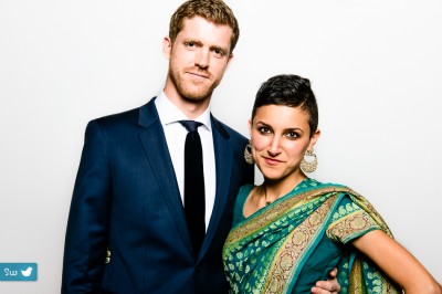 Photobooth, couple at Hindu Indian wedding