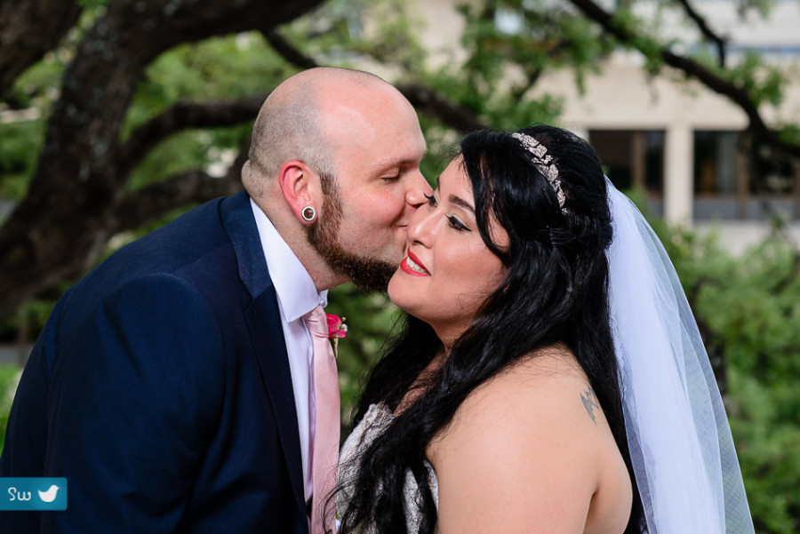 portrait of bride and groom