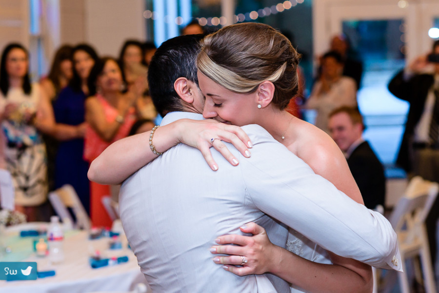 austin wedding photographer, first dance embrace