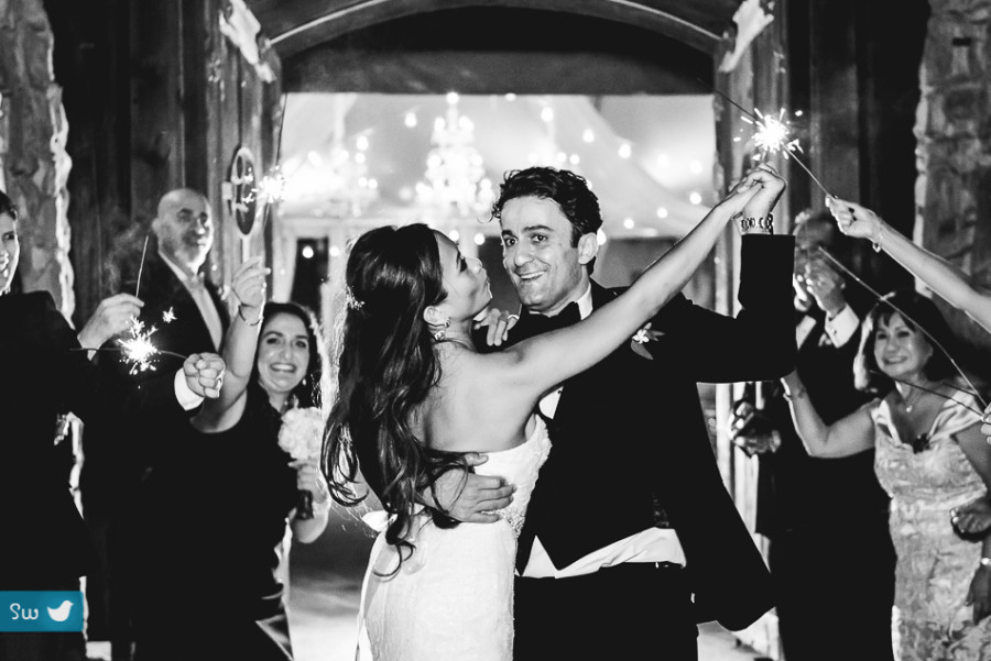 sparkler exit by Austin Wedding Photographer