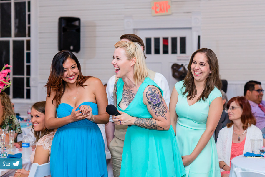 austin wedding photography toast from bridesmaids